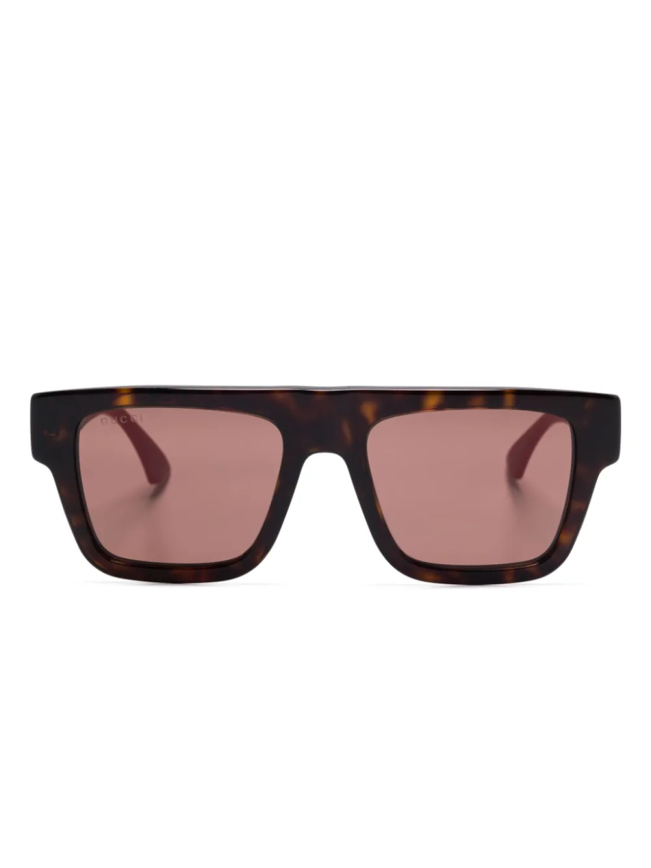 

Солнцезащитные очки в квадратной оправе Gucci Eyewear, коричневый