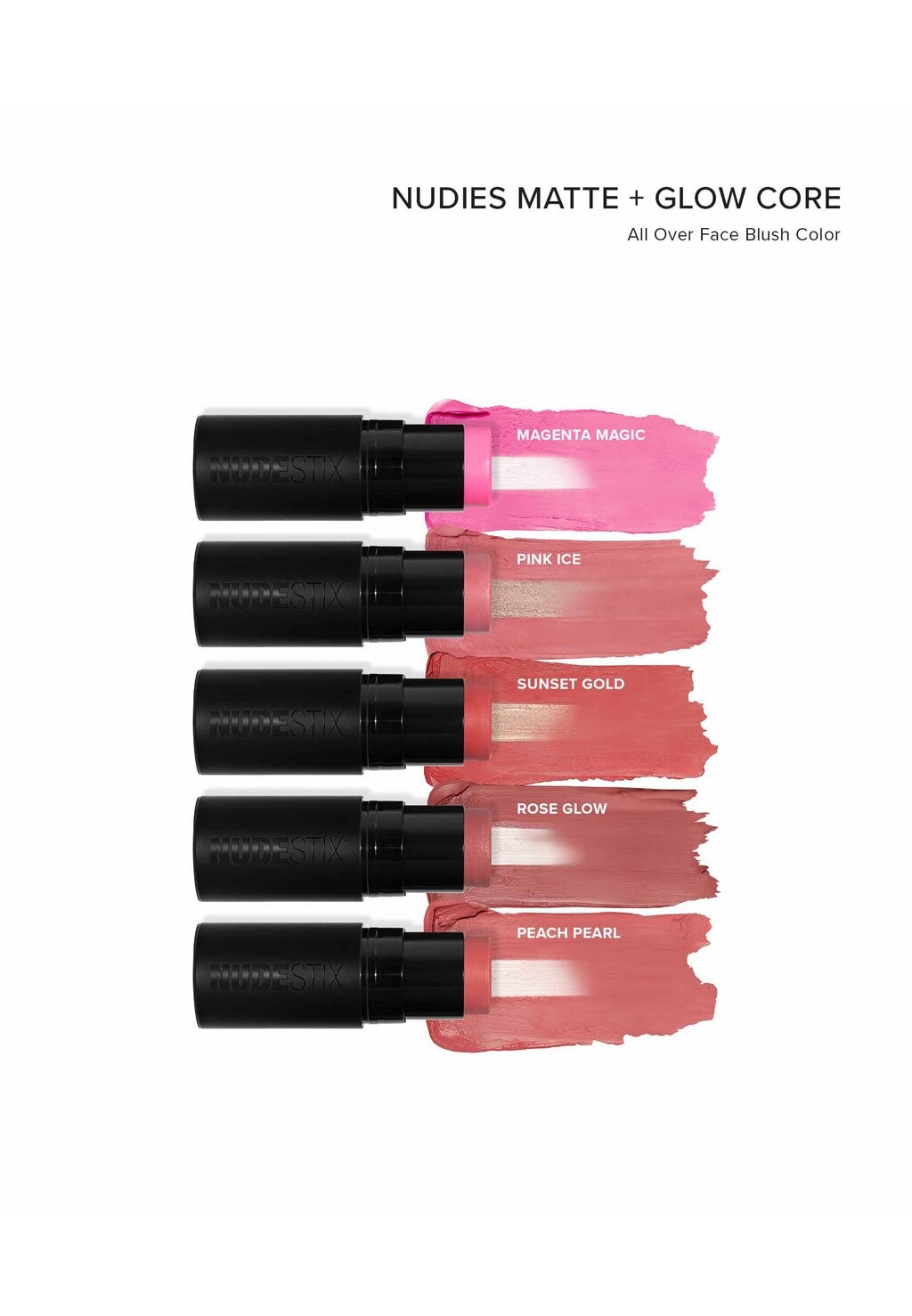 

Румяна NUDIES MATTE + GLOW CORE NUDESTIX, бежевый
