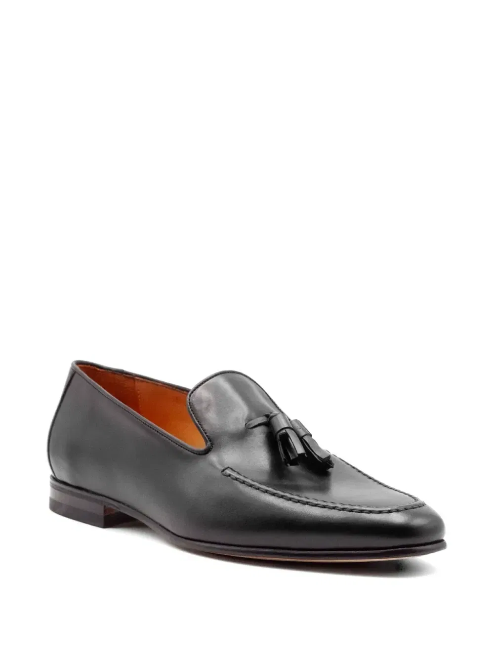 Лоферы с круглым носком и кисточками Berwick Shoes, черный — фото 2