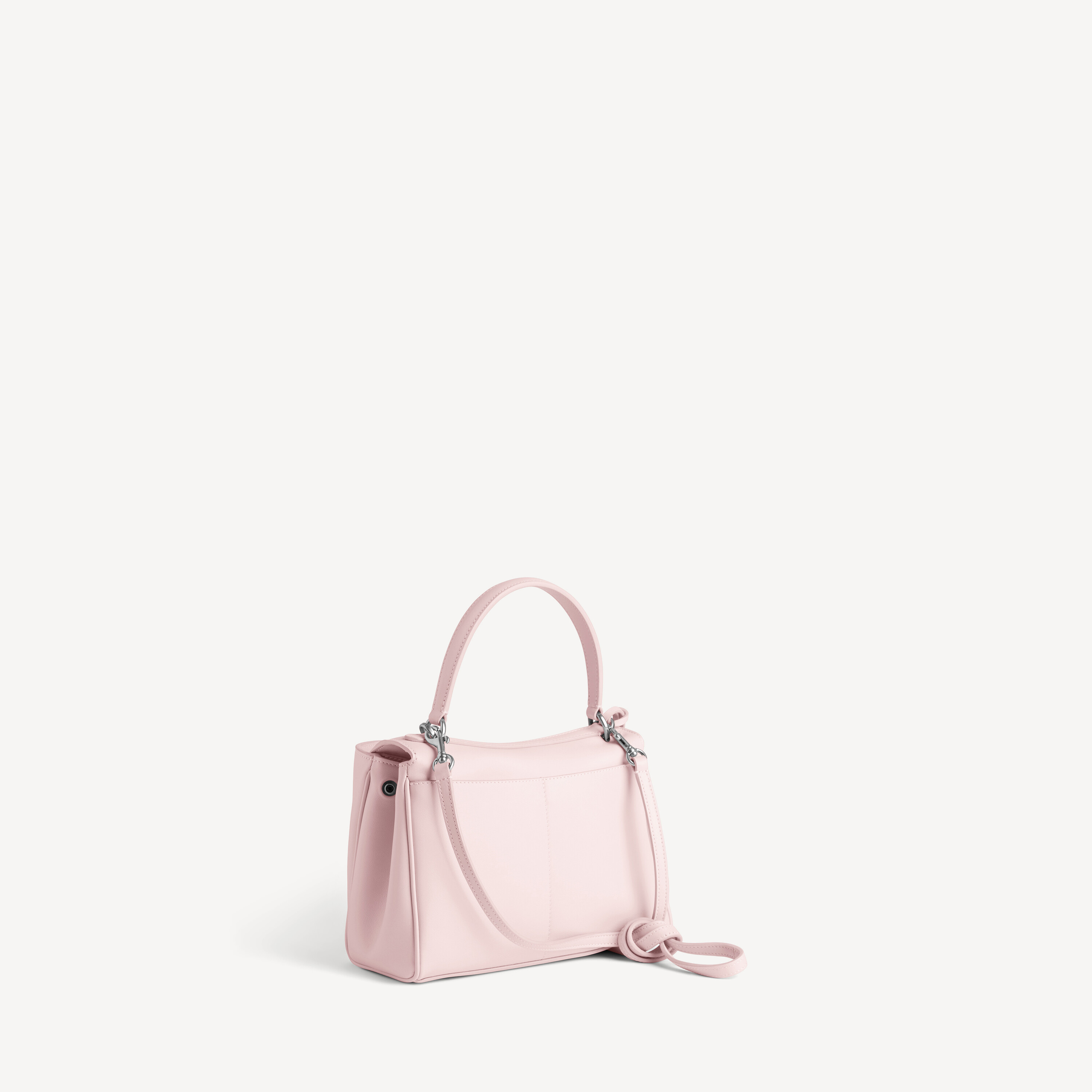 Женская мини-сумка rodeo из розовой замши BALENCIAGA, замшевый розовый — фото 3
