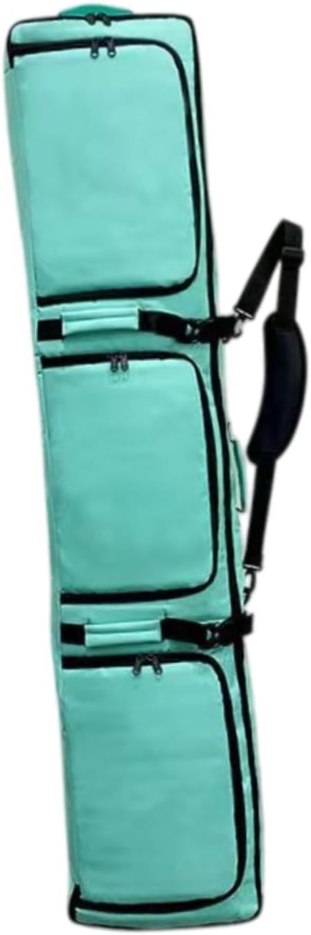 

Лыжный чехол для сноуборда на колесах для авиаперелетов, водонепроницаемый рюкзак для лыжного снаряжения и сноуборда для зимних видов спорта на открытом воздухе, зеленый QSTDGVPW, Green