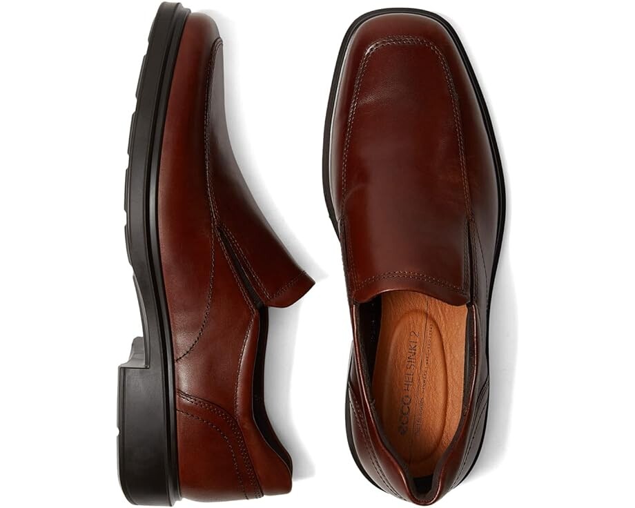 

Лоферы ECCO Helsinki 2.0 Apron Toe Slip-On, цвет Cognac