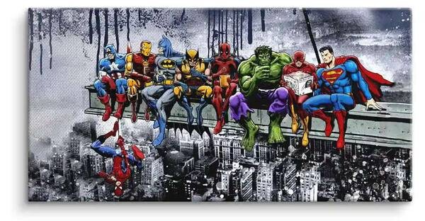 

Картина на холсте ArtMind Heroes on beam, многоцветный