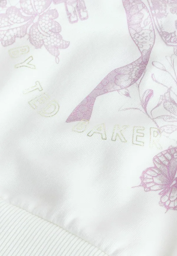 Толстовка на молнии с графическим принтом и стандартным кроем Baker By Ted Baker, Cream — фото 3