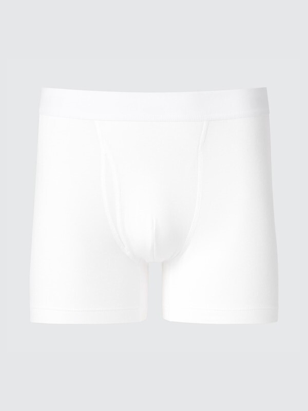 

Хлопковые боксерские трусы с обычной посадкой Uniqlo, белый