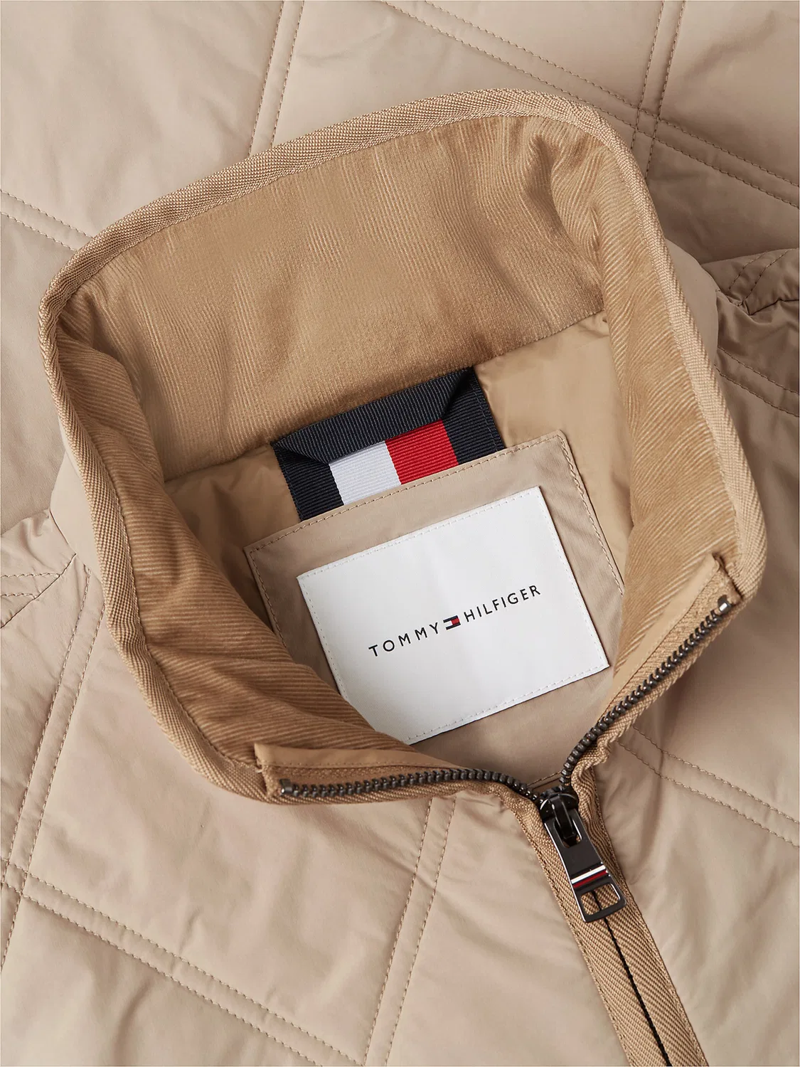 Куртка Tommy Hilfiger межсезонья, бежевого цвета — фото 2
