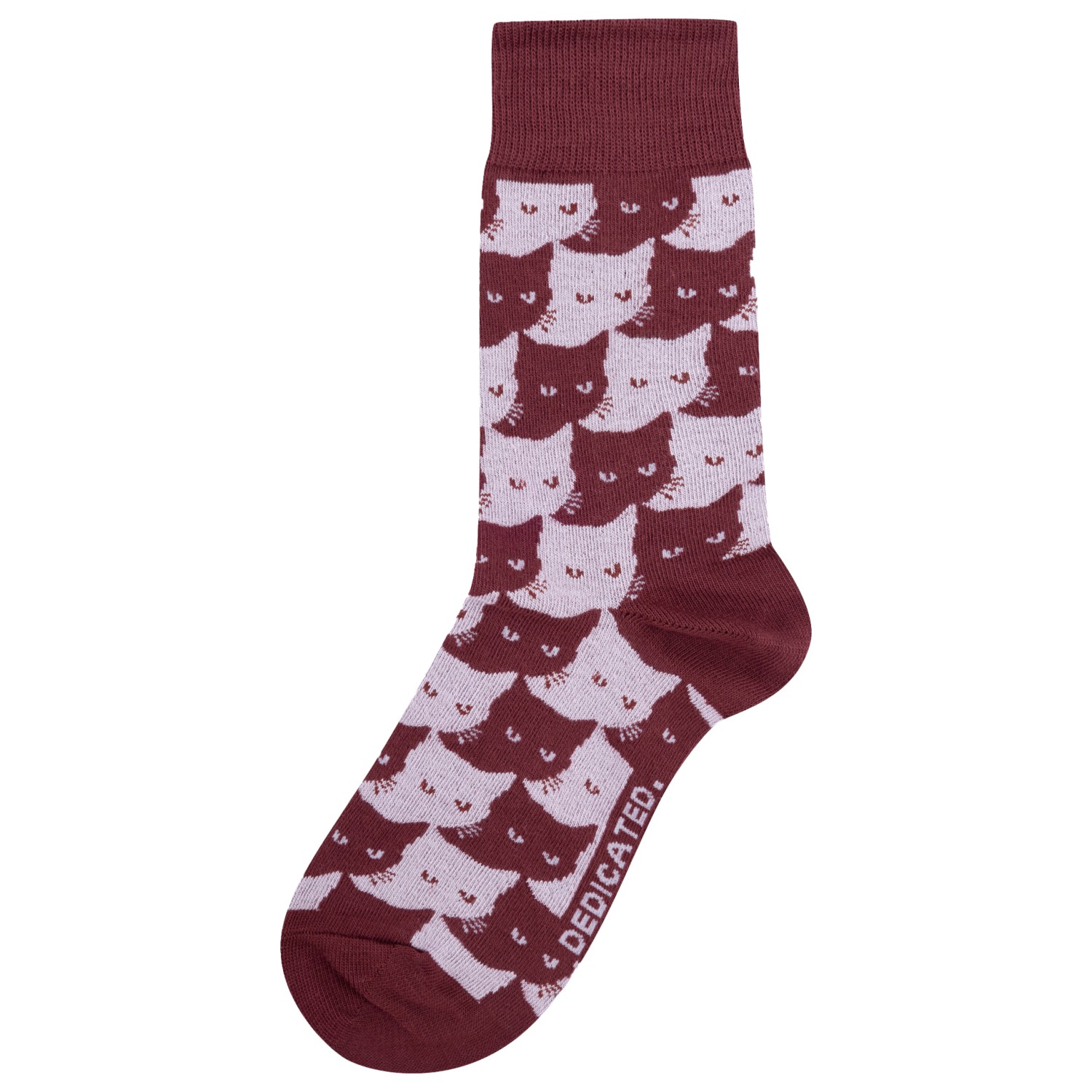 

Многофункциональные носки Dedicated Socks Sigtuna Pepita Cats, бордовый