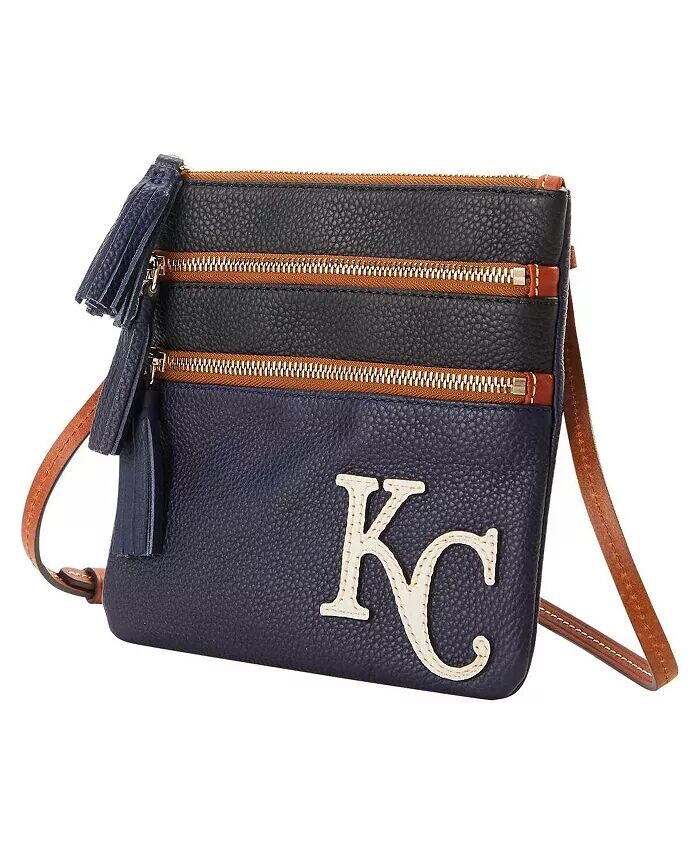 

Кошелек через плечо Kansas City Royals Infield с тройной молнией Dooney & Bourke, белый