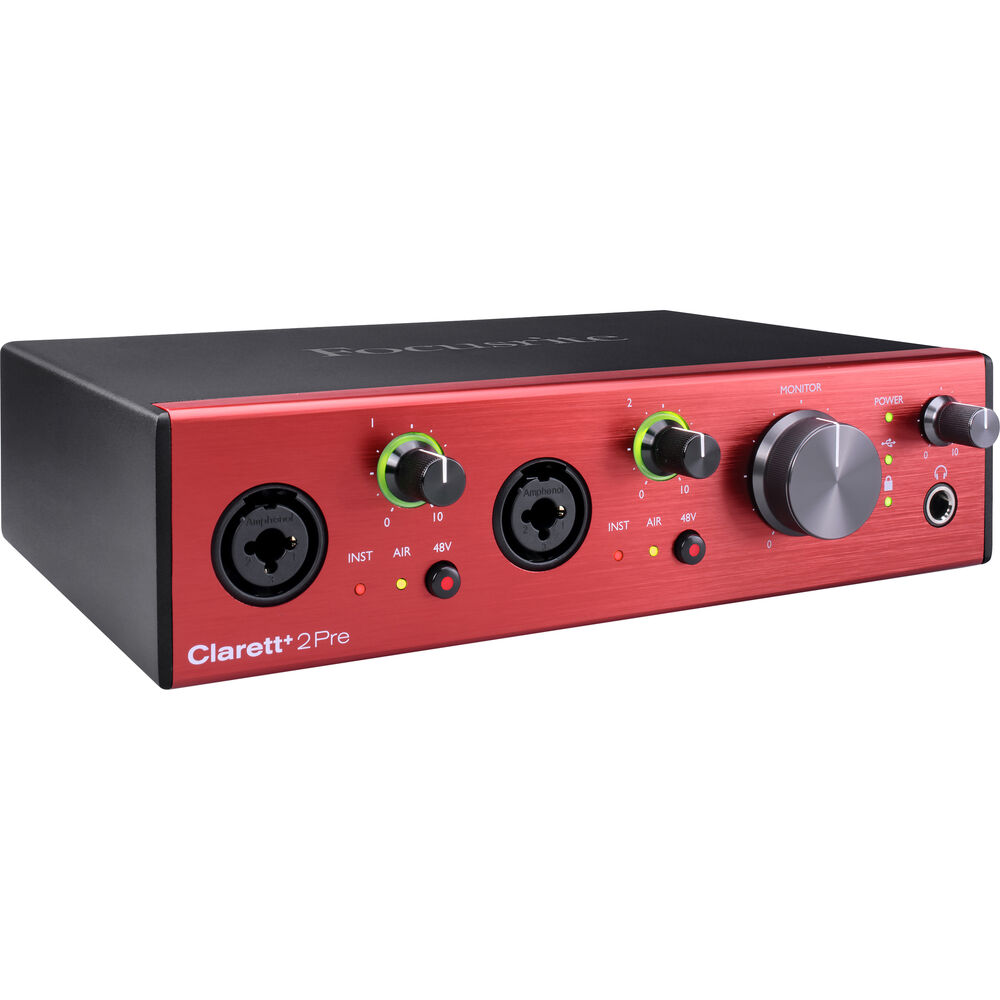 

Focusrite Clarett+ 2Pre Desktop 10x4 USB-C аудио/MIDI-интерфейс
