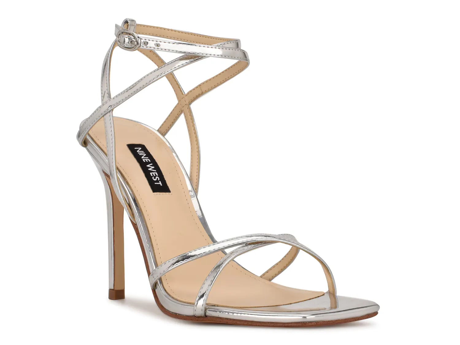 

Сандалии Tidle Sandal Nine West, серебряный/металлик