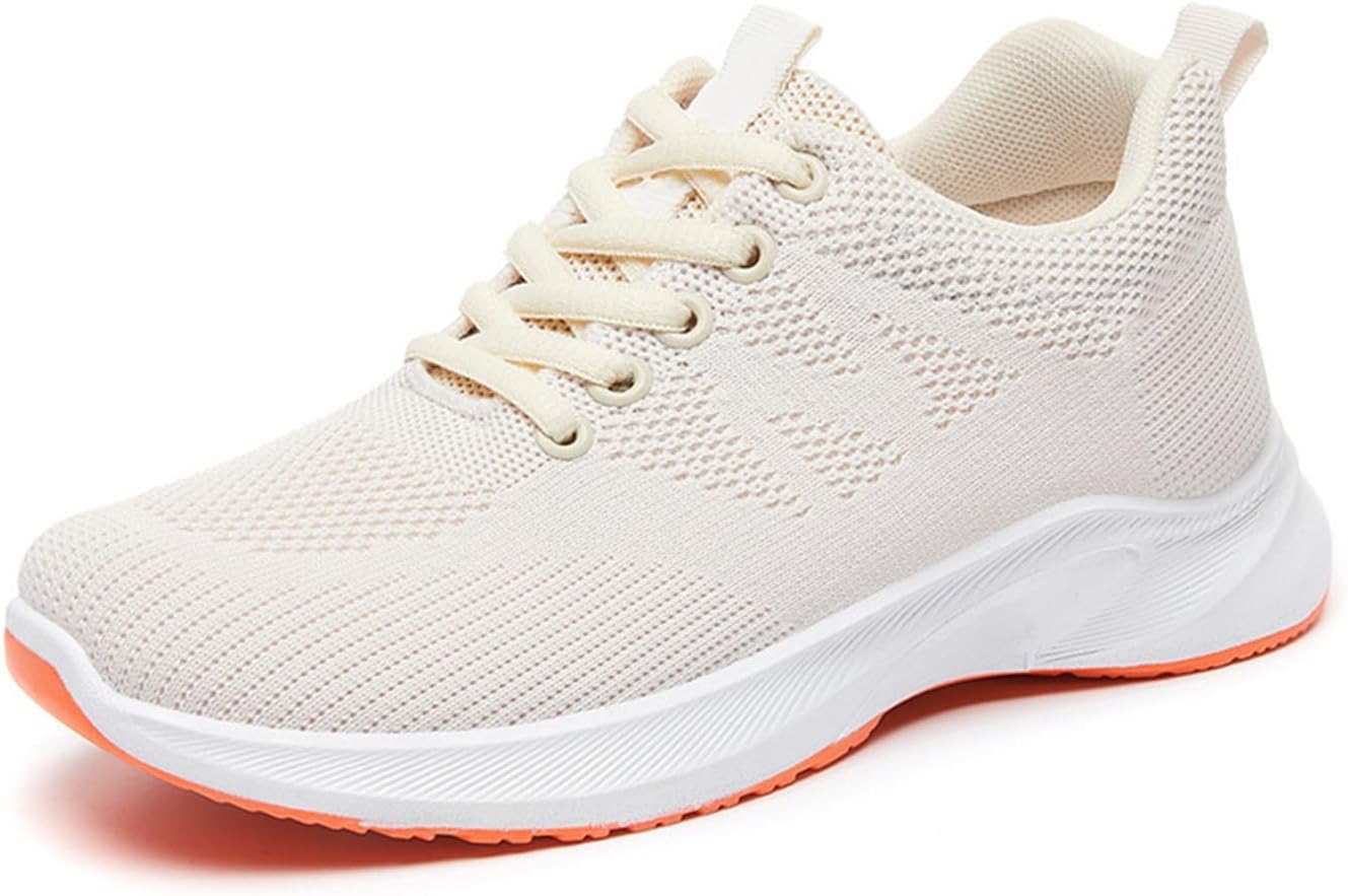 

Женские ортопедические кроссовки Kubbon, легкие, с воздушной подушкой, для бега, с поддержкой свода стопы, для ходьбы, дышащие сетчатые кроссовки для спортзала и работы, модные кроссовки, бежевый