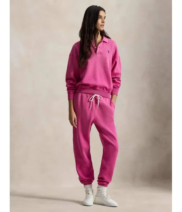 Спортивные штаны relaxed fit Polo Ralph Lauren, розовый — фото 2