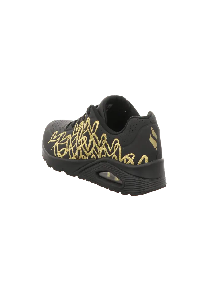 Низкие кроссовки Skechers Sport Uno Golden Heart, черный — фото 3