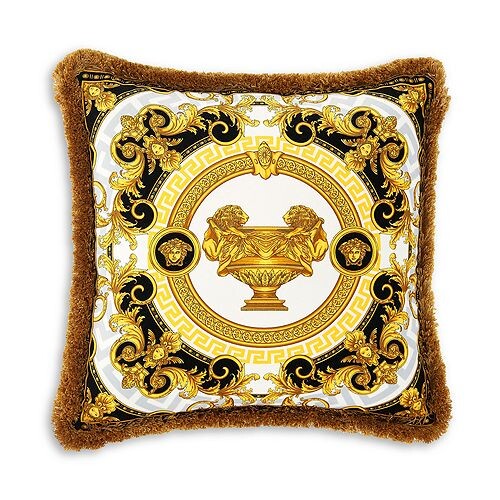 

Шелковая декоративная подушка Le Vase Baroque, 18 x 18 дюймов Versace, цвет Multi