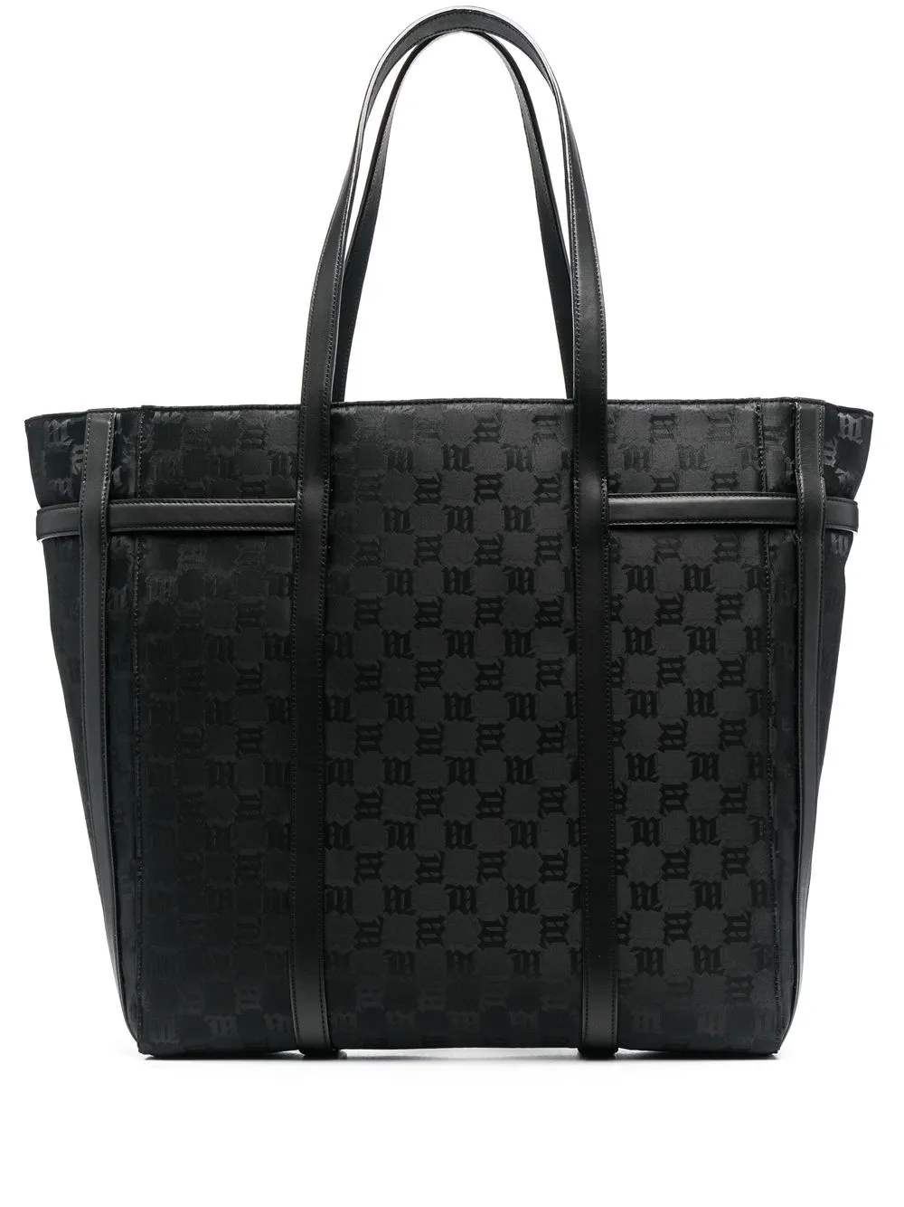 

Жаккардовая сумка-тоут с монограммой Misbhv, черный