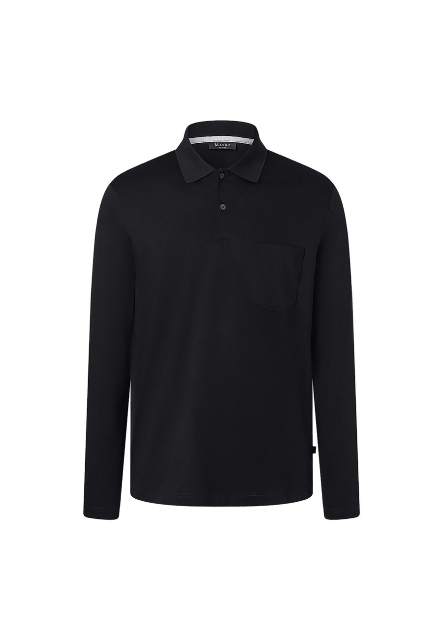 

Поло MAERZ Muenchen Polo shirt, Black /Black, Черный, Поло MAERZ Muenchen Polo shirt, Black /Black