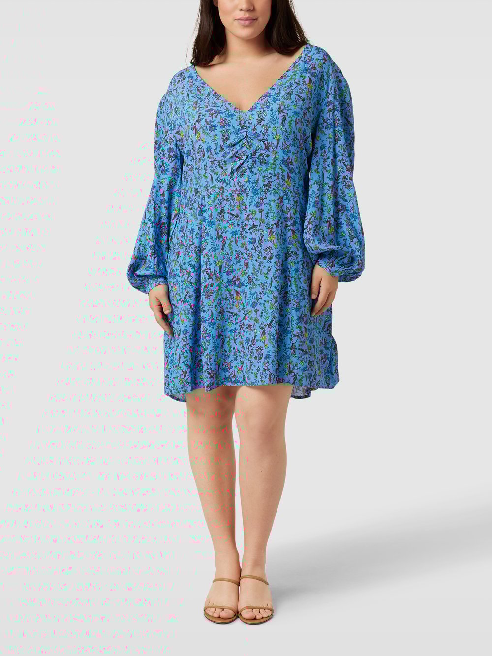 

Мини-платье PLUS SIZE с узором по всей поверхности Tommy Hilfiger Curve, бирюзовый