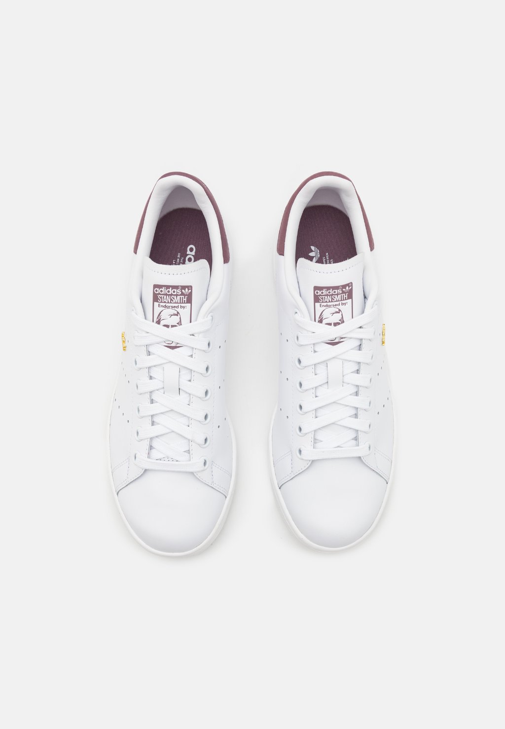 

Кроссовки на шнуровке STAN SMITH adidas, белый