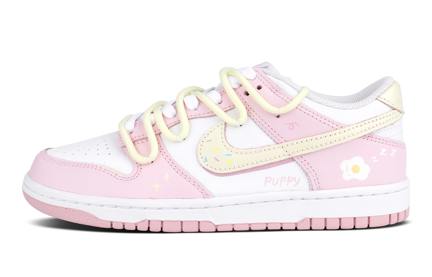 

Nike Dunk устойчивые к истиранию низкие скейтборд кроссовки pink white детские