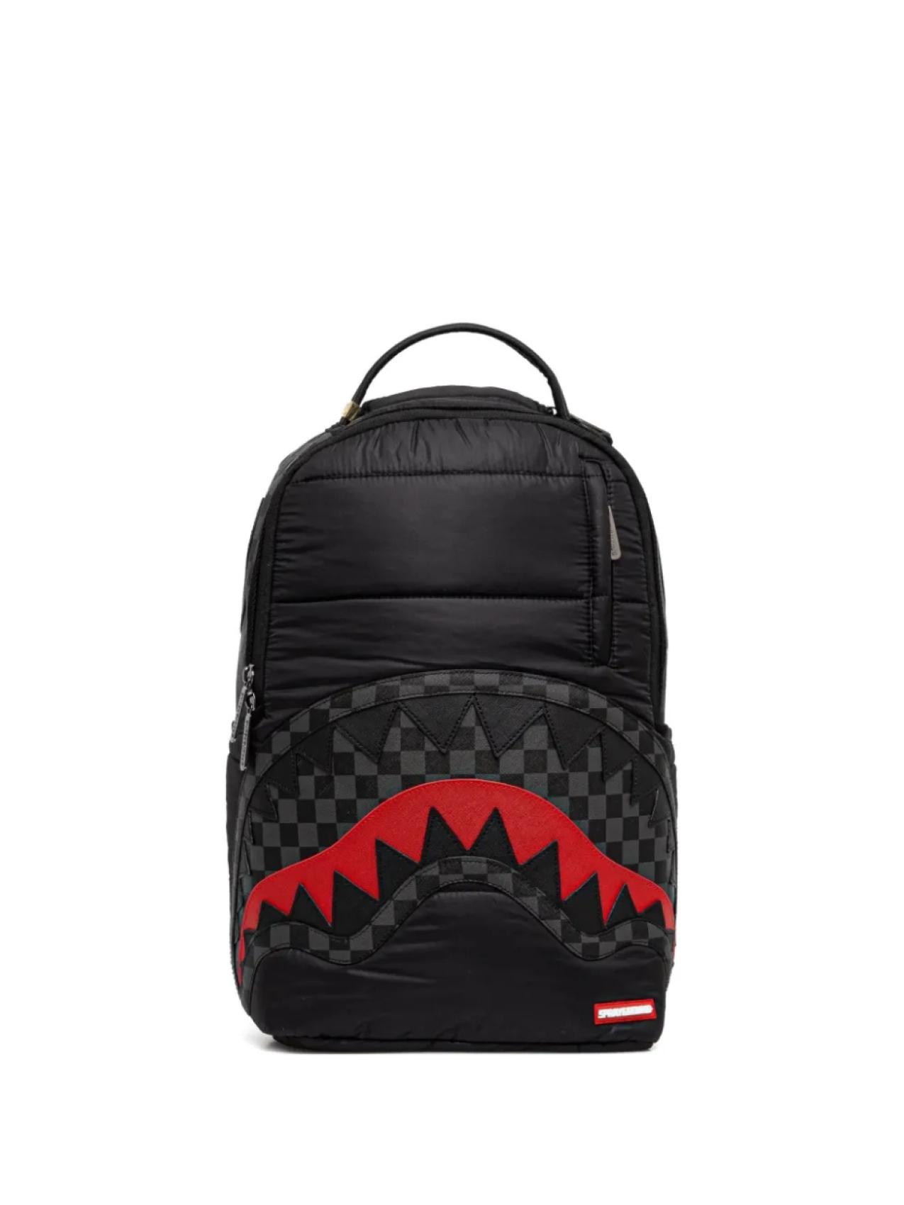 

Sprayground клетчатый рюкзак с аппликацией, черный