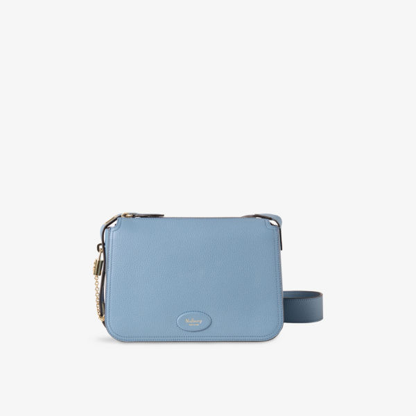 

Билли маленькая кожаная сумка через плечо Mulberry, цвет brighton blue
