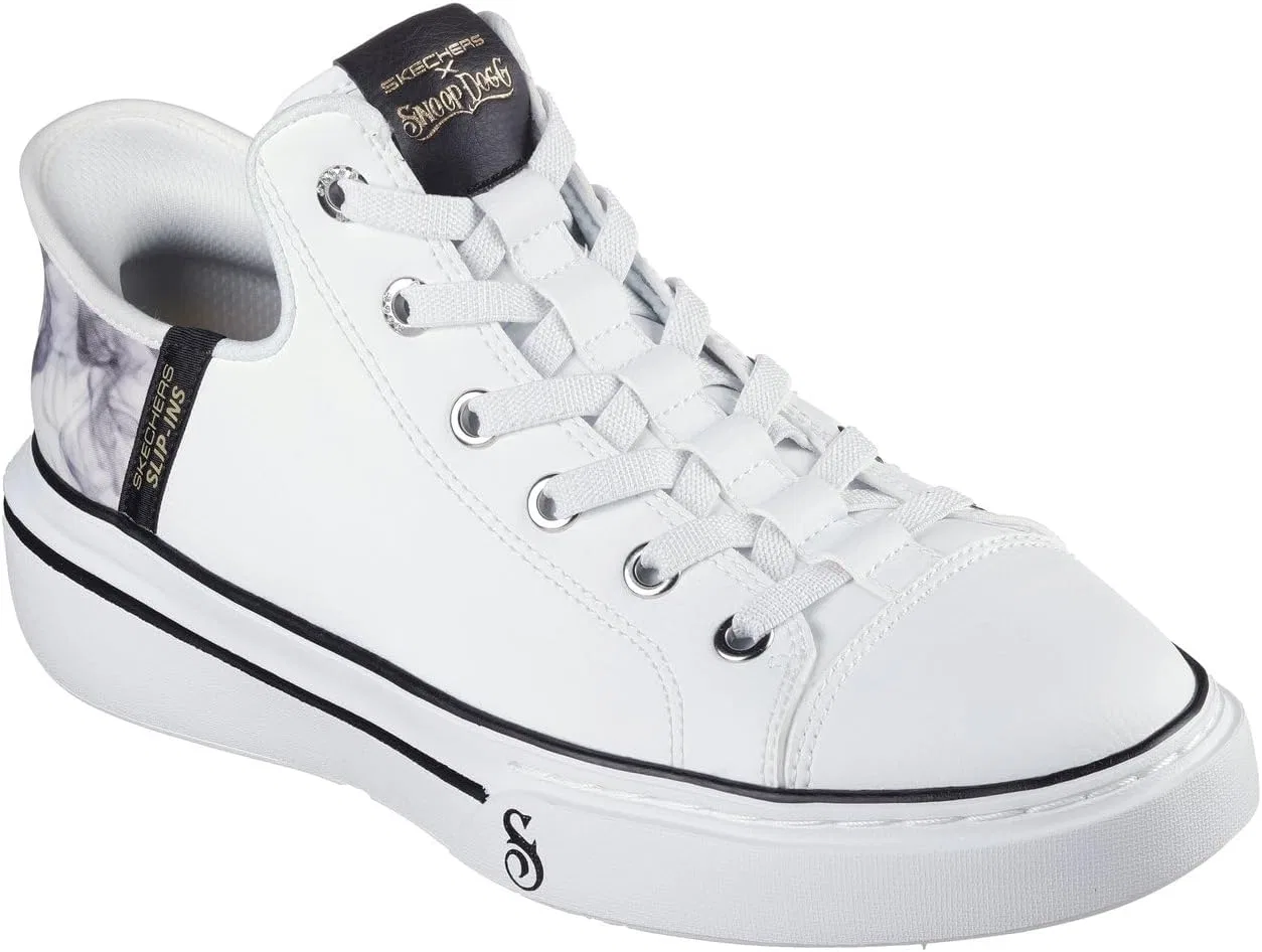 Мужские кроссовки Skechers X Dogg Snoop One-Double G Hands Free Slip-ins, White Black
