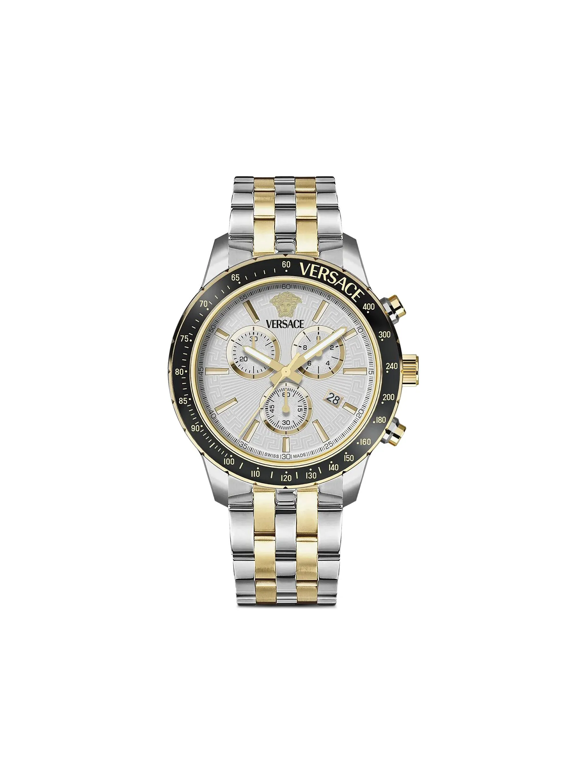 

Наручные часы Sport Chrono 44 мм Versace, серебристый