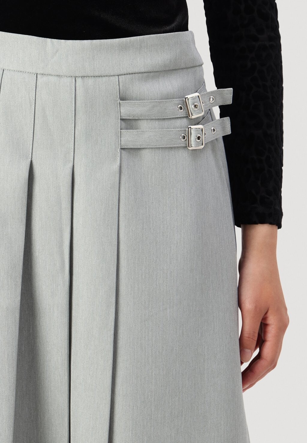 

Юбка плиссированная VMHELGA SKIRT Vero Moda, светло-серый
