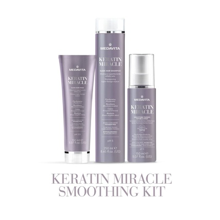 

Keratin Miracle Smoothing Kit Шампунь-маска-спрей Medavita