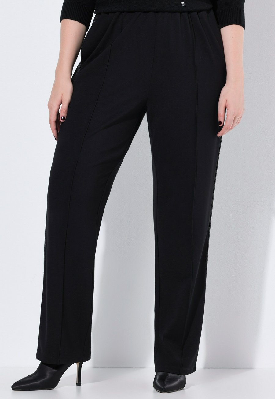 

Брюки Ulla Popken ROSE ELASTIKBUND SEITENSTREIFEN, Black