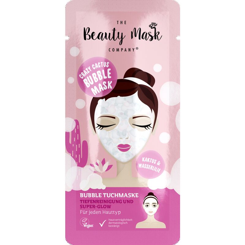 

Пузырьковая тканевая маска: глубокое очищение и супер сияние The Beauty Mask Company, 1 шт.