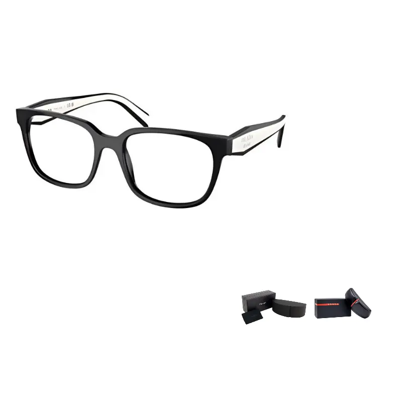 

PRADA Прямоугольная оправа для очков женская черная, Black