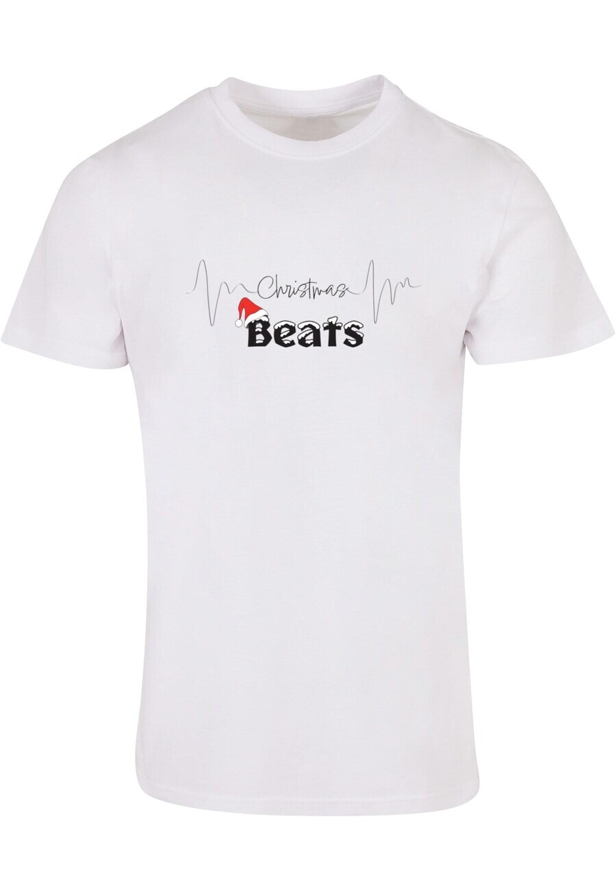 

Футболка Merchcode CHRISTMAS BEATS, белый