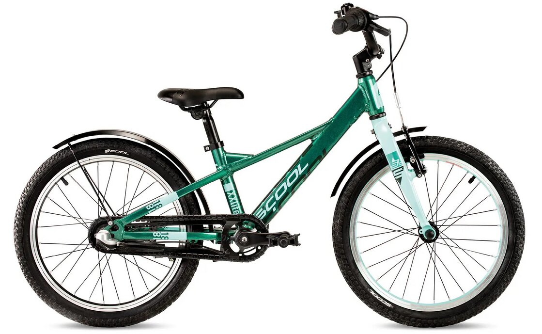 

Детский велосипед S'cool XXlite EVO 18 3-Gang - 18 дюймов - Y-Form - 2025, цвет Grün|Dark Green/Mint
