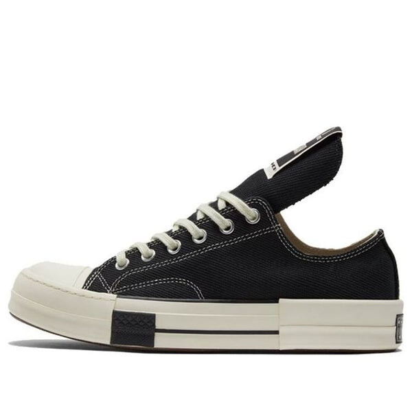

Кроссовки rick owens x drkshdw drkstar chuck 70 low 'black' Converse, черный