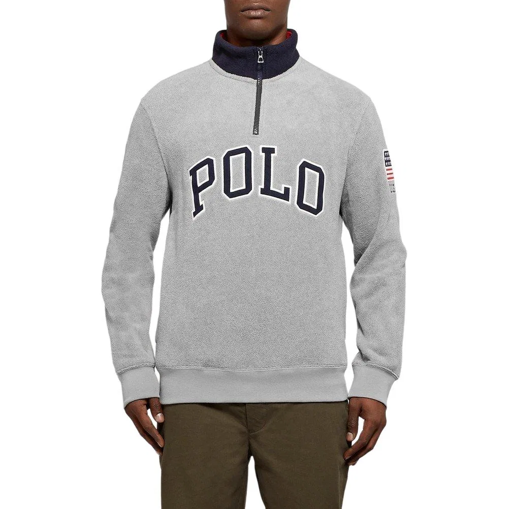 Свитшот мужской серый Polo Ralph Lauren — фото 3
