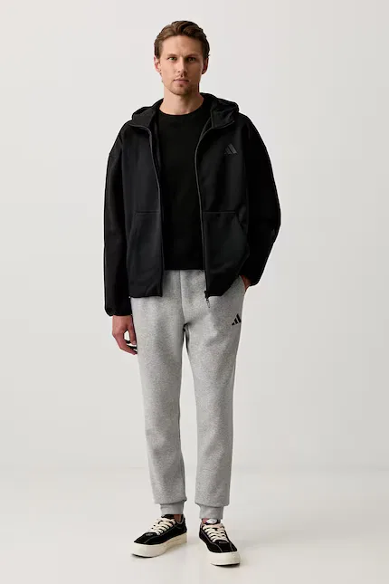 Спортивные штаны из флиса Feelcozy Adidas, серый — фото 2