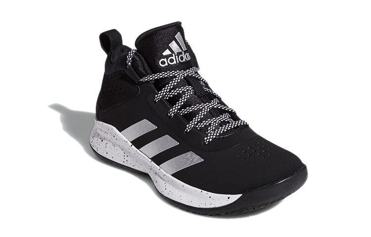 Кроссовки для баскетбола Cross Em Up 5 Kids, низкие, черные/белые Adidas — фото 3