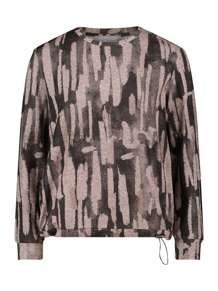 

Повседневная рубашка на завязках черного и натурального цветов BETTY & CO