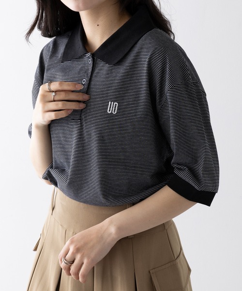 

Футболка-поло с бордюром Universal Overall, черная