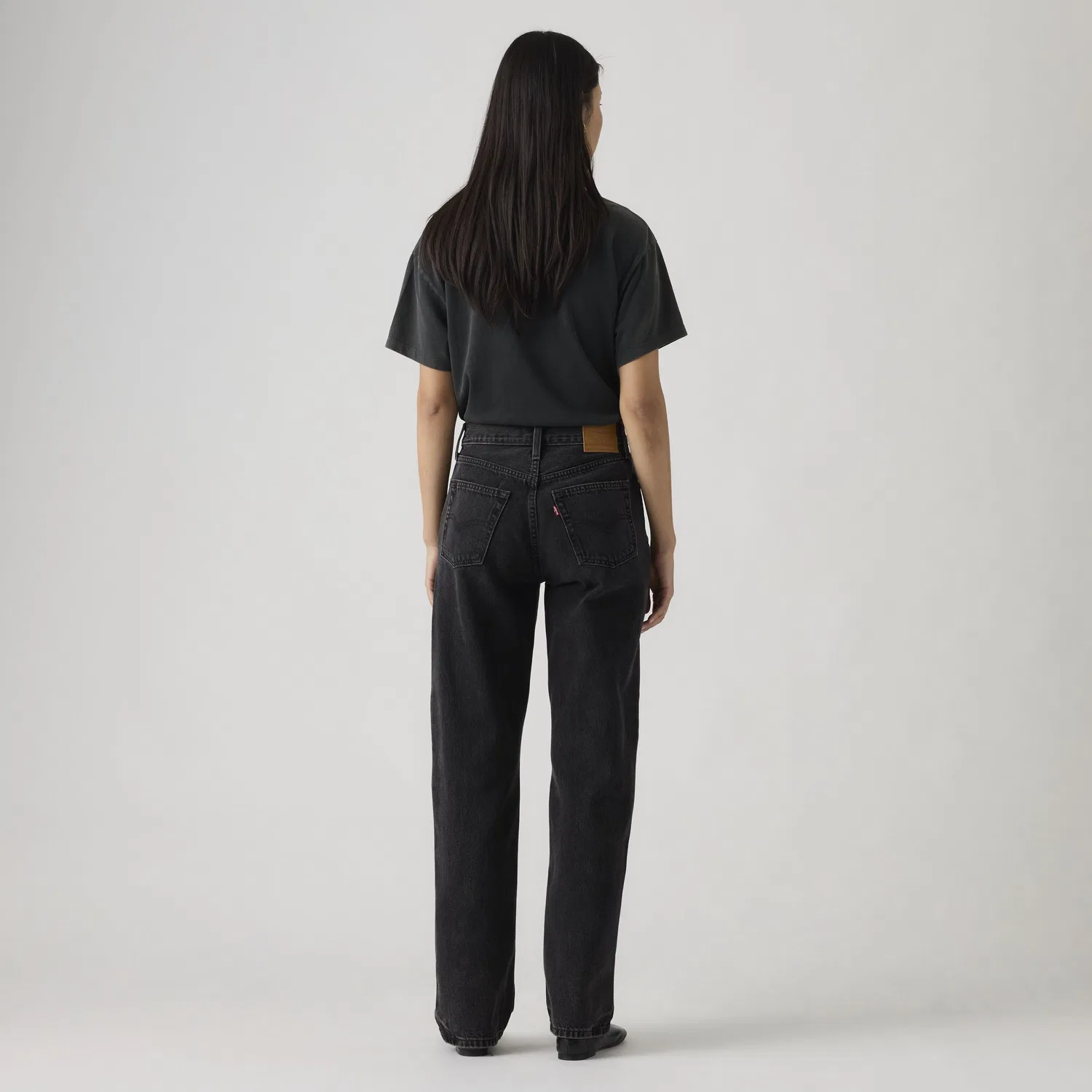 Простые джинсы для женщин от Easy Dad Levi's, Black — фото 3