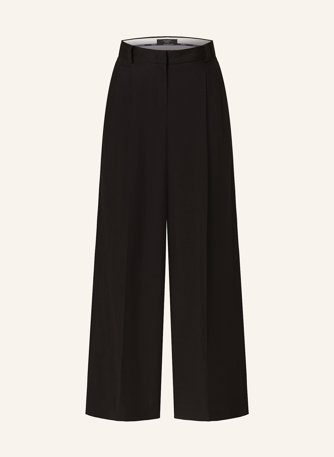 

Марлен брюки вельеро со льном Weekend Max Mara, черный
