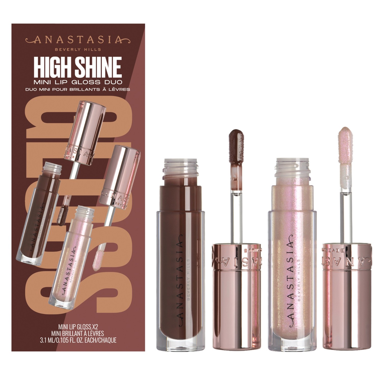 

Блеск для губ high-shine mini duo Anastasia Beverly Hills, объем 3.1 мл