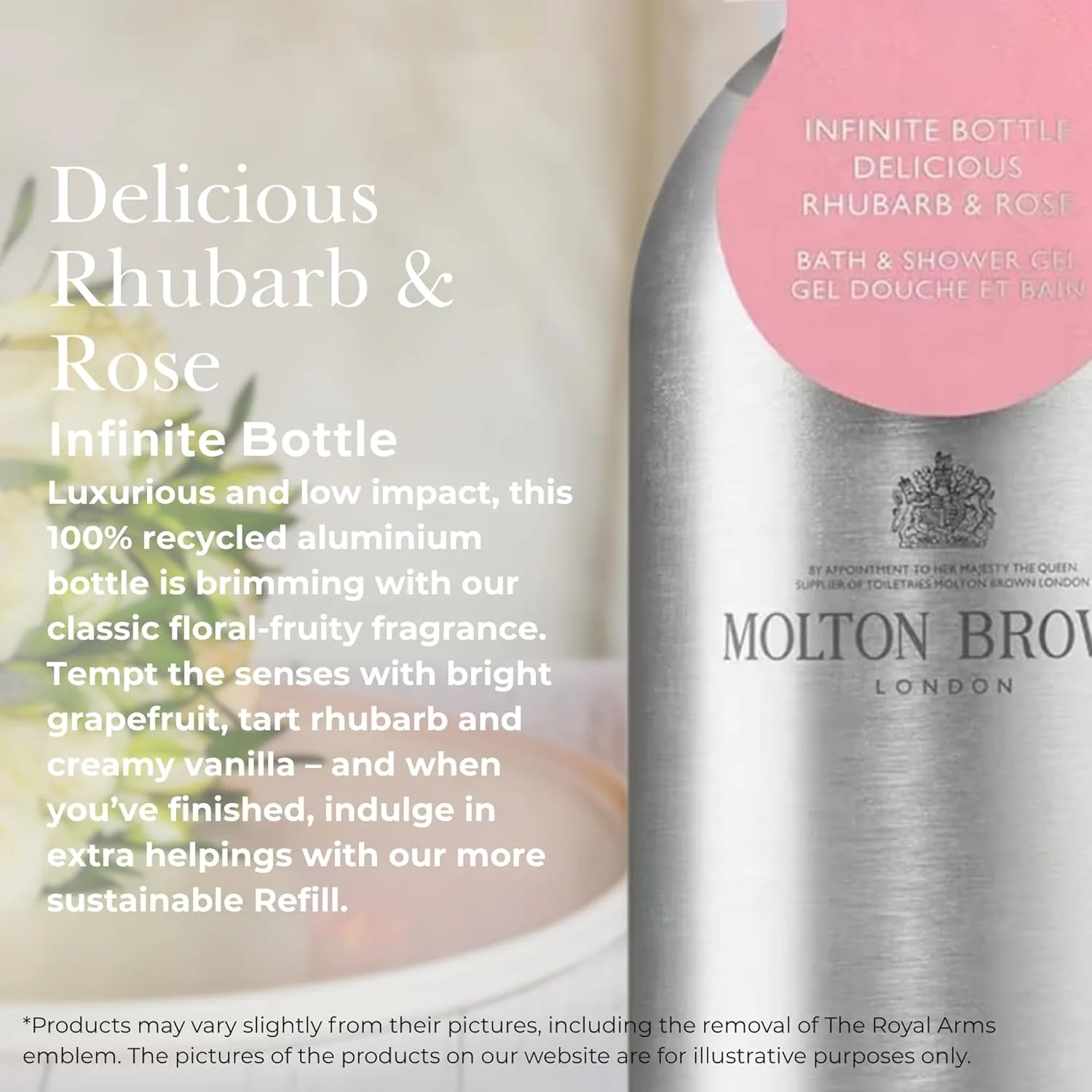Molton Brown Delicious Rhubarb & Rose Infinite Bottle, Multicolor — фото 4
