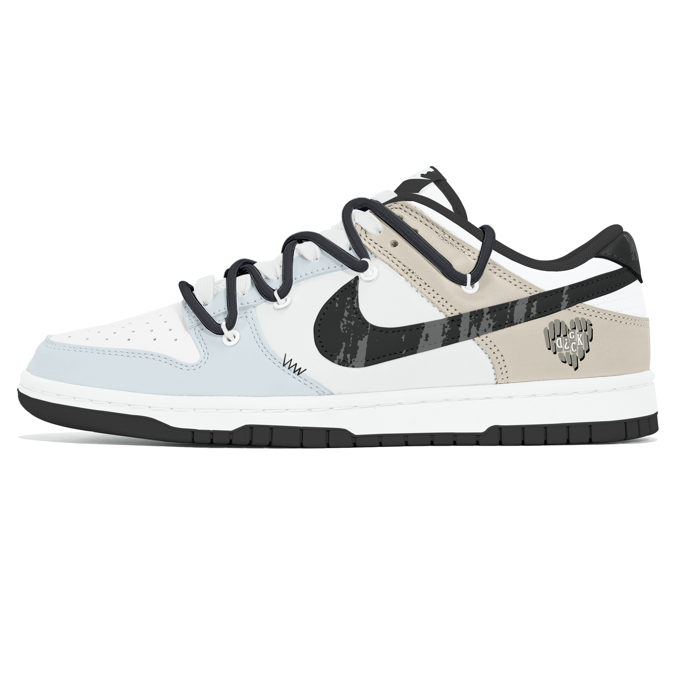 

Nike Кроссовки для скейтбординга Dunk Lemon Joy, износостойкие, низкие, мужские, сине-серые