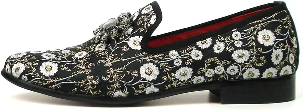 

Мужские лоферы с цветочным принтом FI-7386 Fiesso by Aurelio Garcia, черный