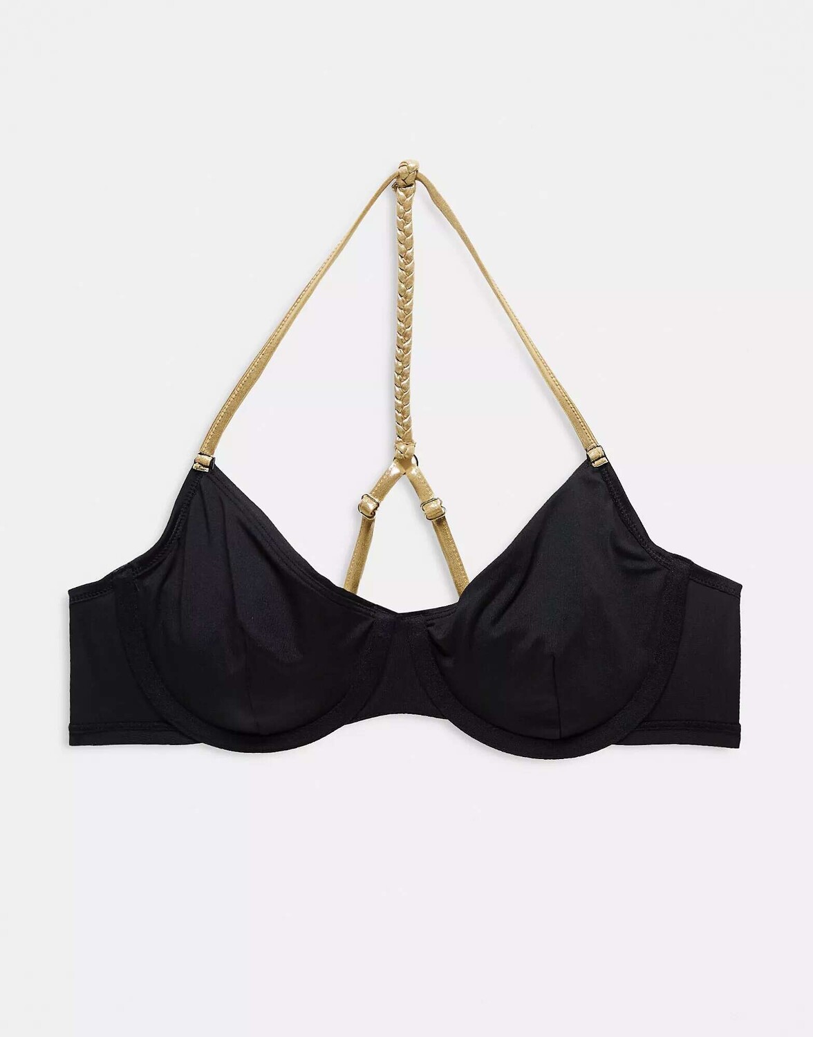 

Бюстгальтер бикини Hunkemoller Paradise с Т-образным бретелем черного цвета