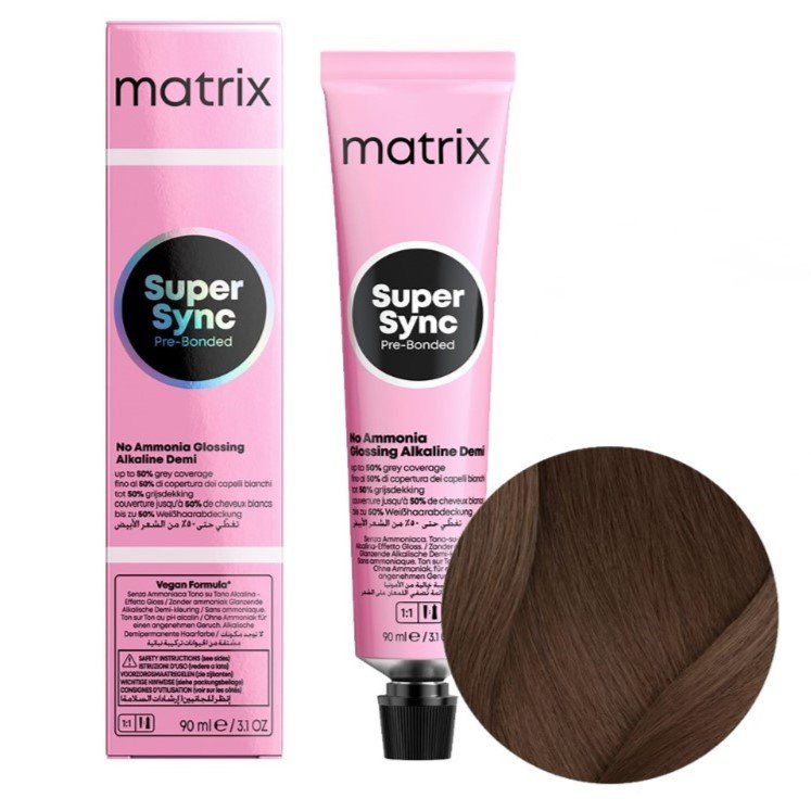 

MATRIX Тонер для волос SUPER SYNC 6A - Темно-пепельный блонд - 90 мл