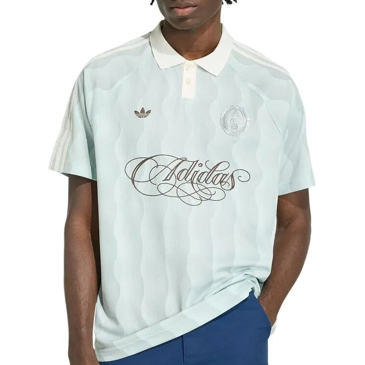 Поло Adidas Originals мужское голубой — фото 4