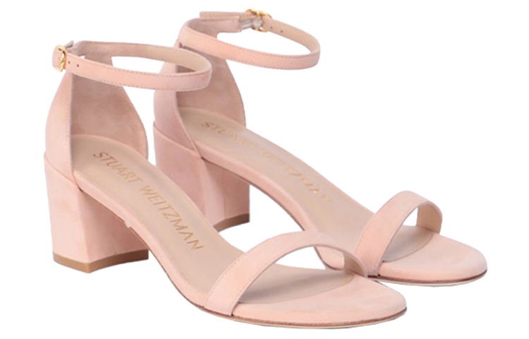 Сандалии Stuart Weitzman с одной лямкой 6,5 см женские розовые — фото 3